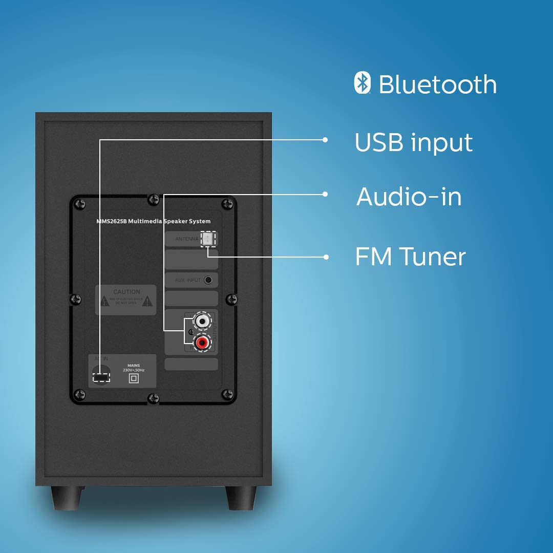 philips 2.1 speakers with bluetooth mms2625b price