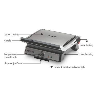 Buy Jumbo Grill Sandwich Maker 1000W at Best Price Online in India - Borosil