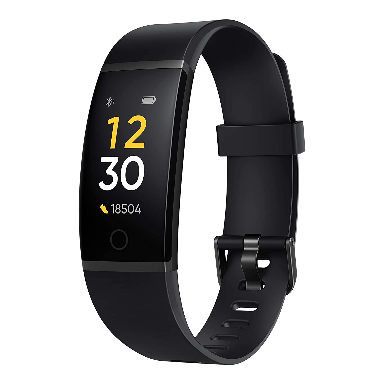 realme Band (Black) - Full Colour Screen with Touchkey, Real-time Heart  Rate Monitor, in-Built USB Charging, IP68 Water Resistant - Hungamastart