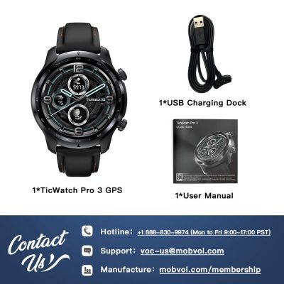 Mobvoi TicWatch Pro 3 Ultra GPS Google Wear OS SmartWatch | Smart Watches |  MS Electronics