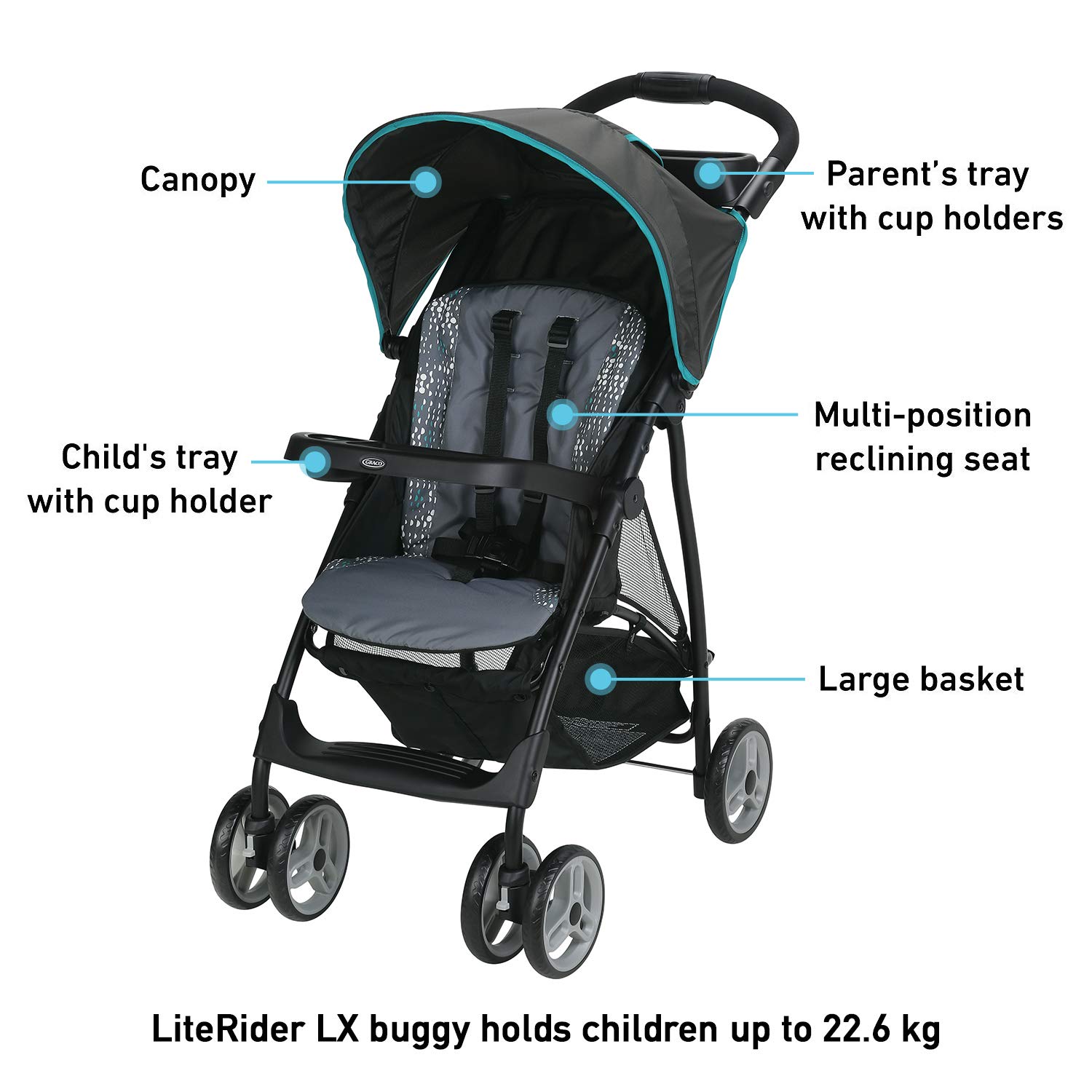 graco literider lx travel system