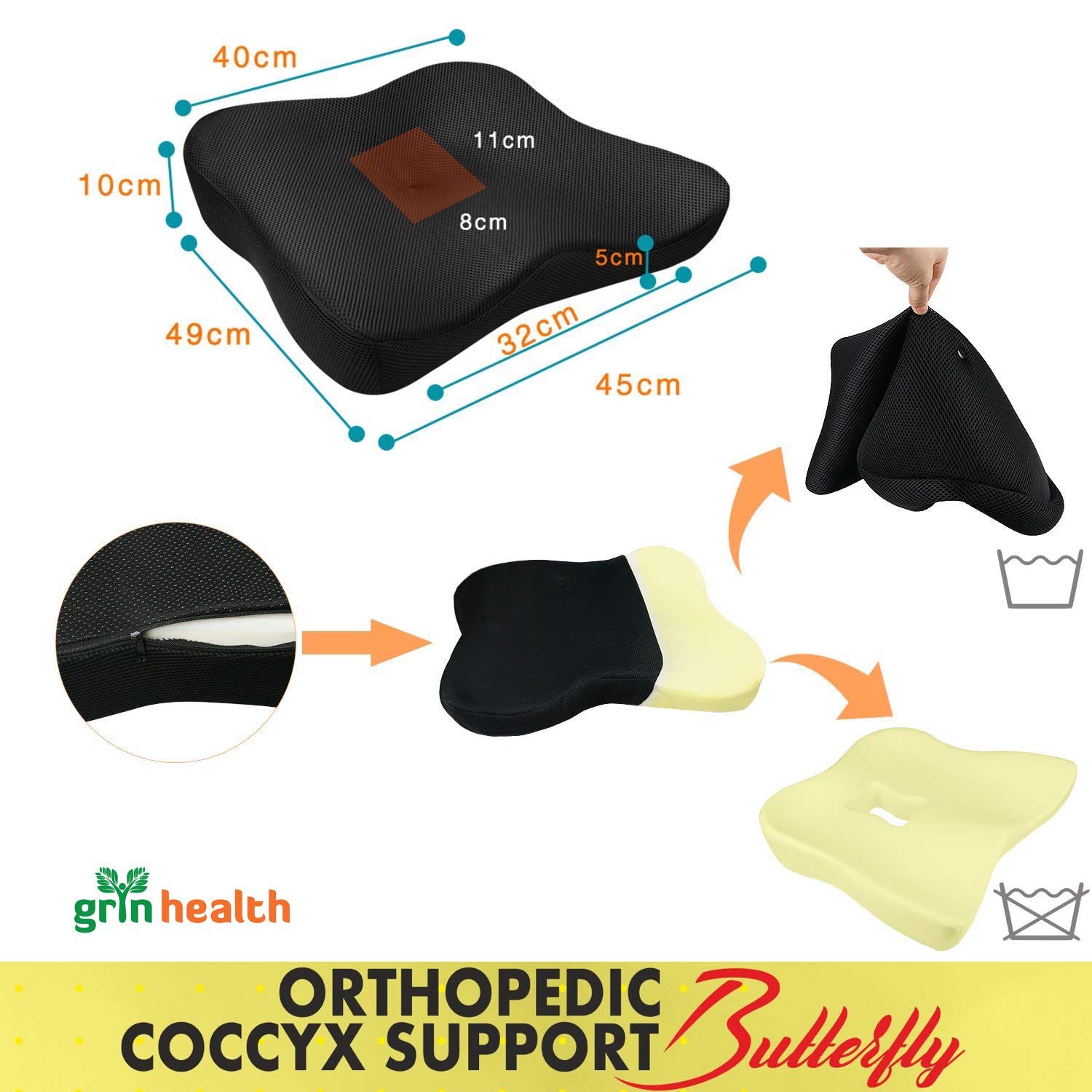 Pregnancy Pillow, Orthopaedic Cushion, GrinHealth