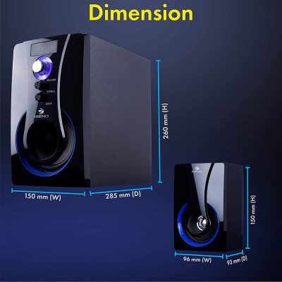 Zebronics 2.1 multimedia hot sale speakers with bluetooth