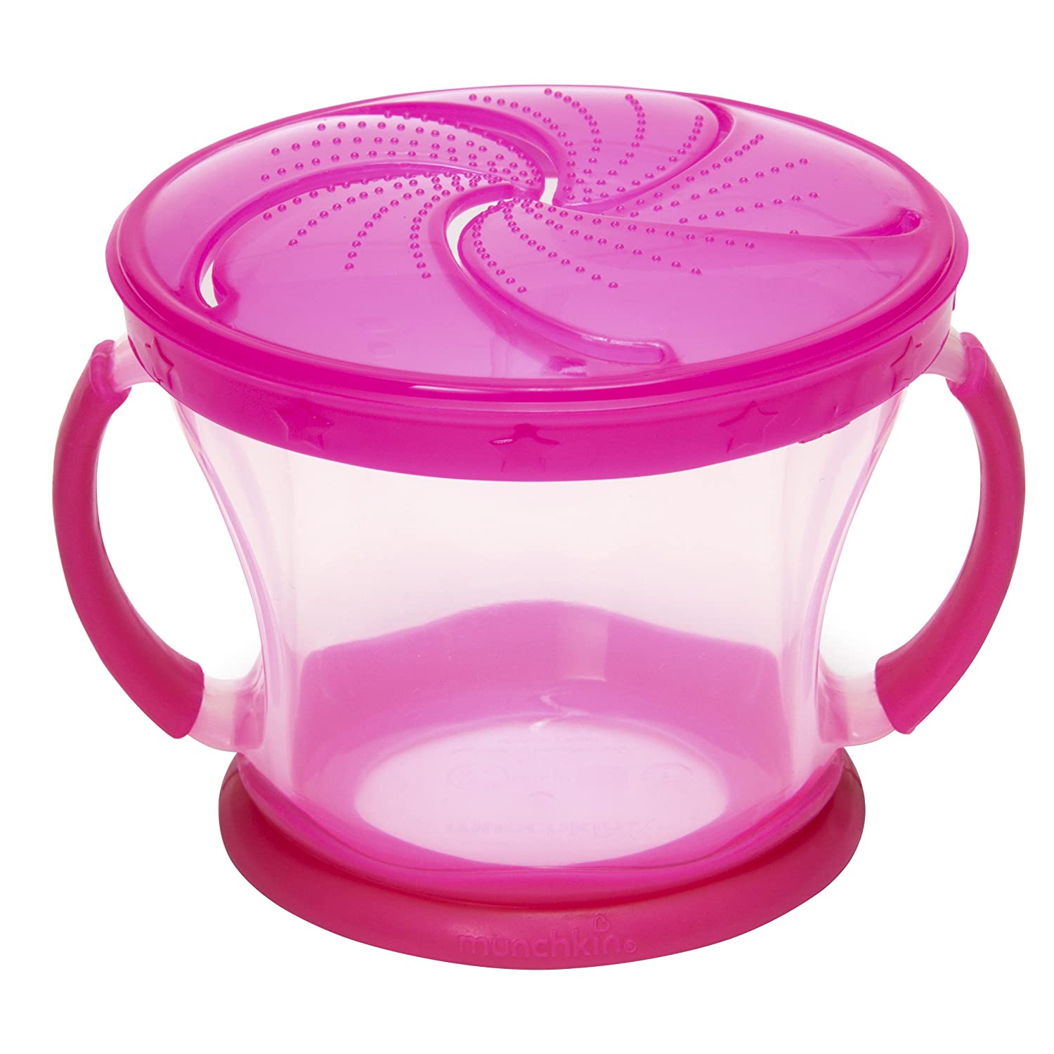 Munchkin Snack Plus Stainless Steel Catcher, Pink