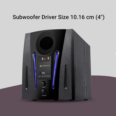 Zebronics 2.1 multimedia 2024 speakers with bluetooth