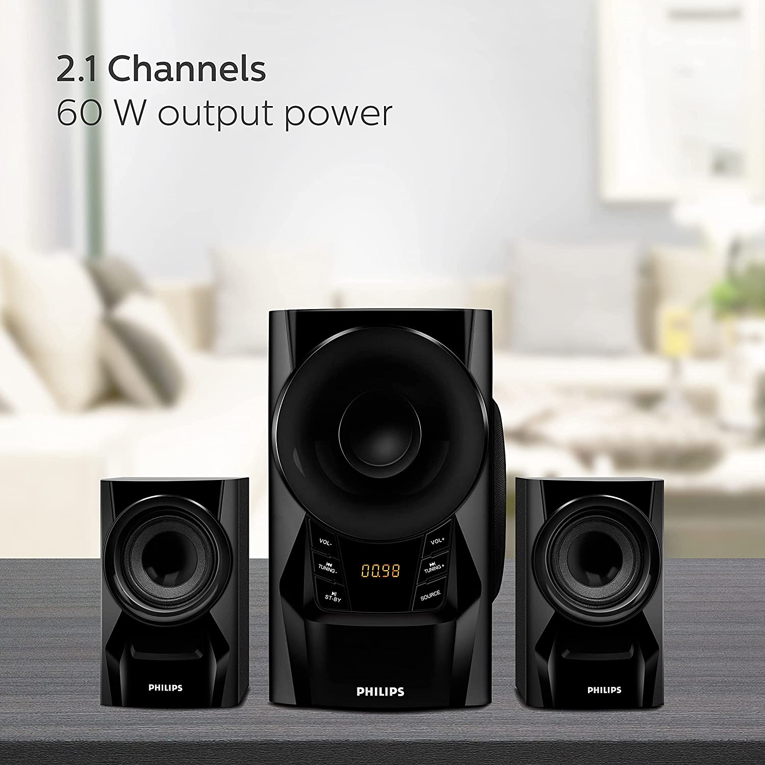 Philips 2.1 channel store speakers