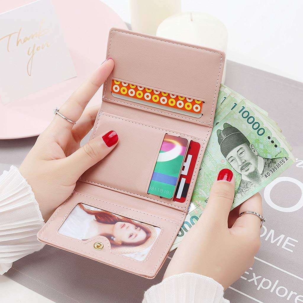 Floral Pattern Card Holder Slim Lightweight Portable Cash Money ID Card  Credit Card Zipper Coin Pocket Short Wallet Small Pouch Small Purse Pocket  Wallet for Birthday Gift Gift Anniversary Christmas On Valentine