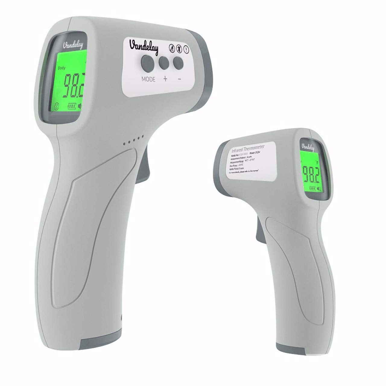Vandelay Infrared Thermometer - 3 years Sensor Warranty - MADE in INDIA -  Non Contact IR Thermometer, Forehead Temperature Gun - Hungamastart
