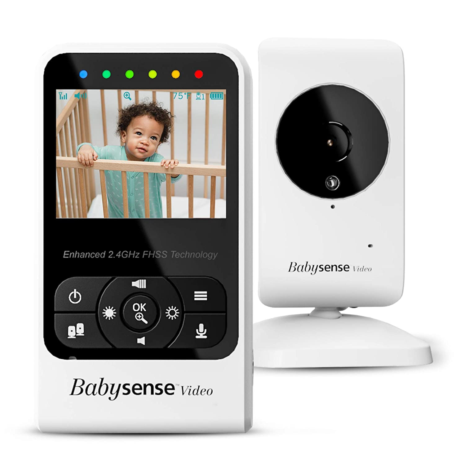 Babysense Video Baby Monitor with Camera and Audio, Long Range, Room  Temperature, Infrared Night Vision, Two Way Talk Back, Lullabies and High  Capacity Battery, Model V24R - Hungamastart