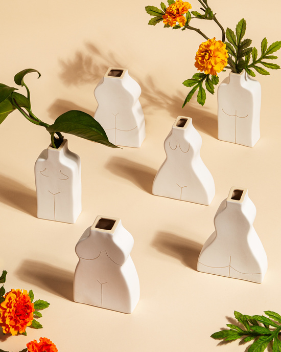 Feminine-Form-Ceramic-Handmade-Vases-White-Clay-Bud-Vase-Product-Photography-Styling-Becca-M-Menichetti_1
