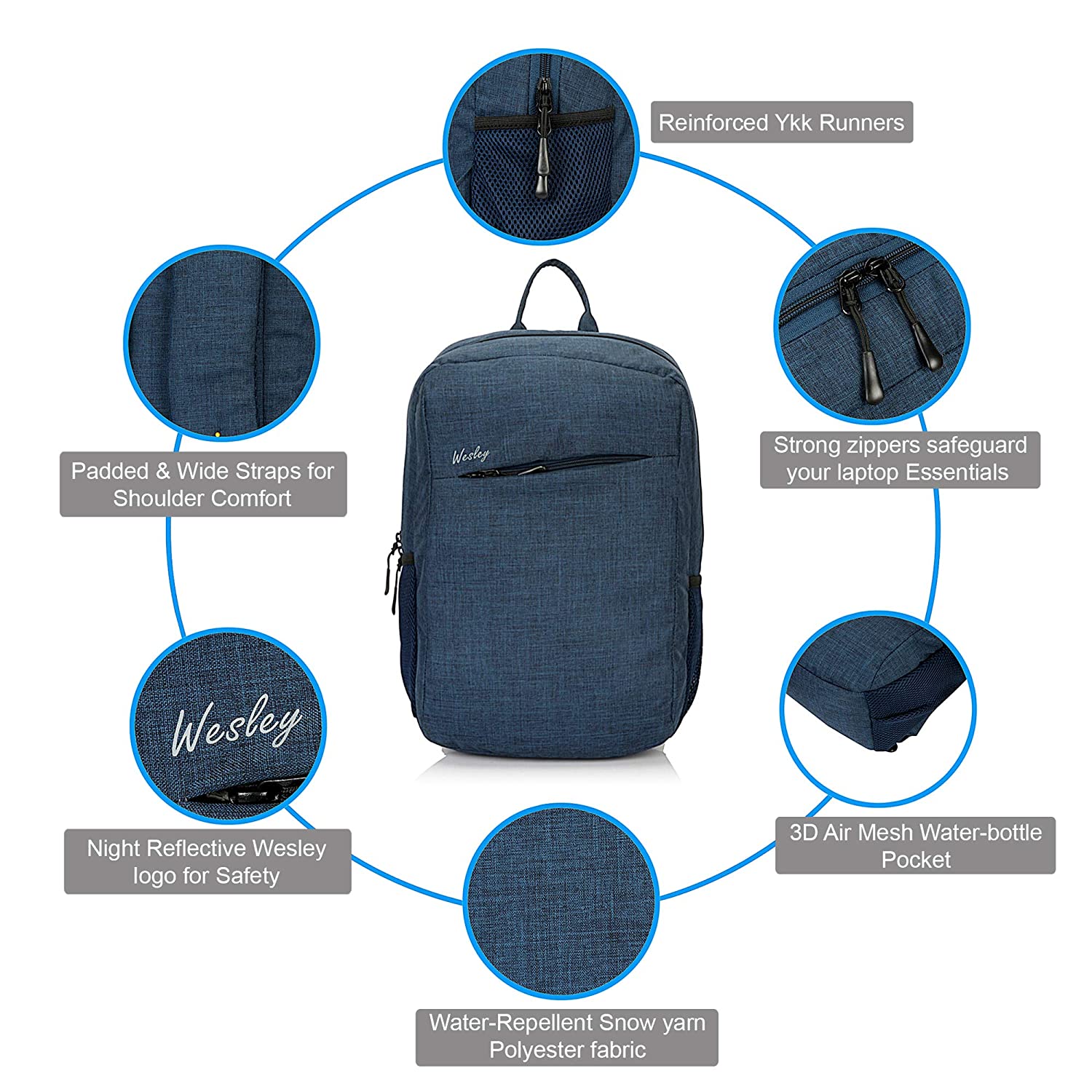 Wesley Ignite Unisex Waterproof Laptop Backpack/Office Bag/School Bag/College  Bag/Business Bag/Travel Backpack (Dimensions:13x18.5 inches) (Compatible  with 39.62cm(15.6 inch) (Grey) - Buy Wesley Ignite Unisex Waterproof Laptop  Backpack/Office Bag ...