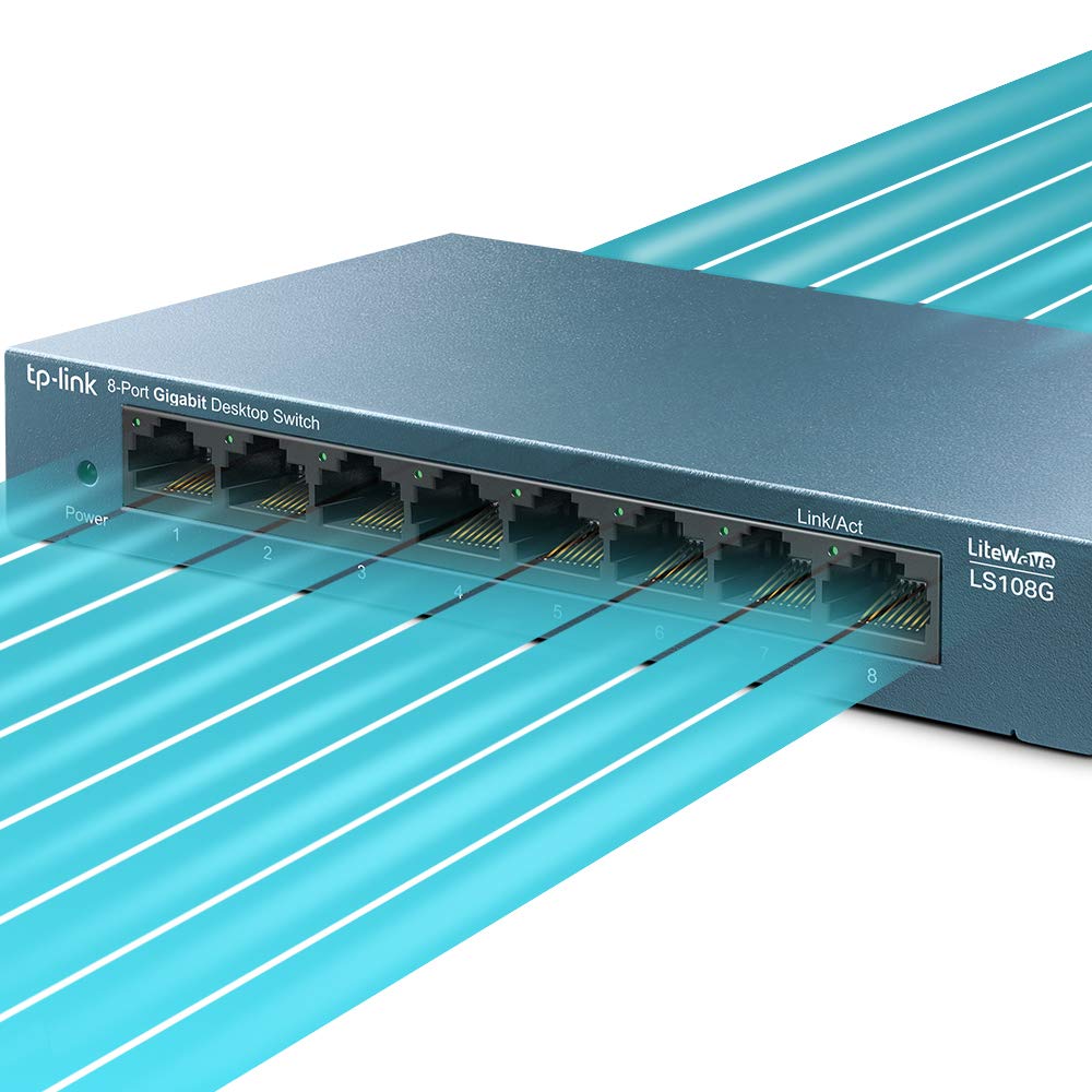 Buy TP-Link 8 Port 10/100Mbs Fast Ethernet Switch Desktop Ethernet Splitter  Ethernet Network Hub Plug and play Fanless Quiet Desktop Design Green  Technology Unmanaged (TL-SF1008D) Online at Best Prices in India 
