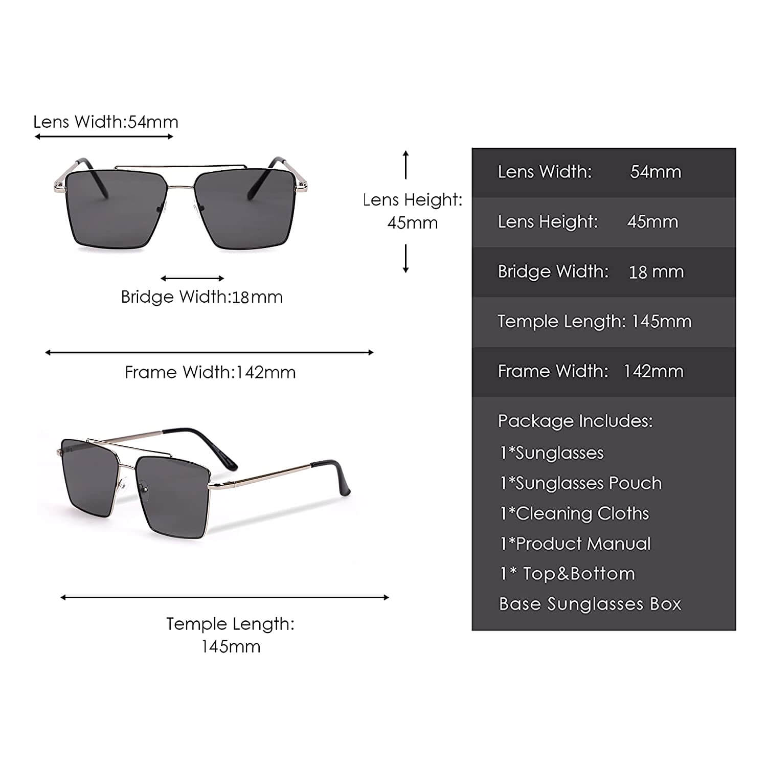 Sheomy Unisex Combo offer pack of 3 shades glasses White Black