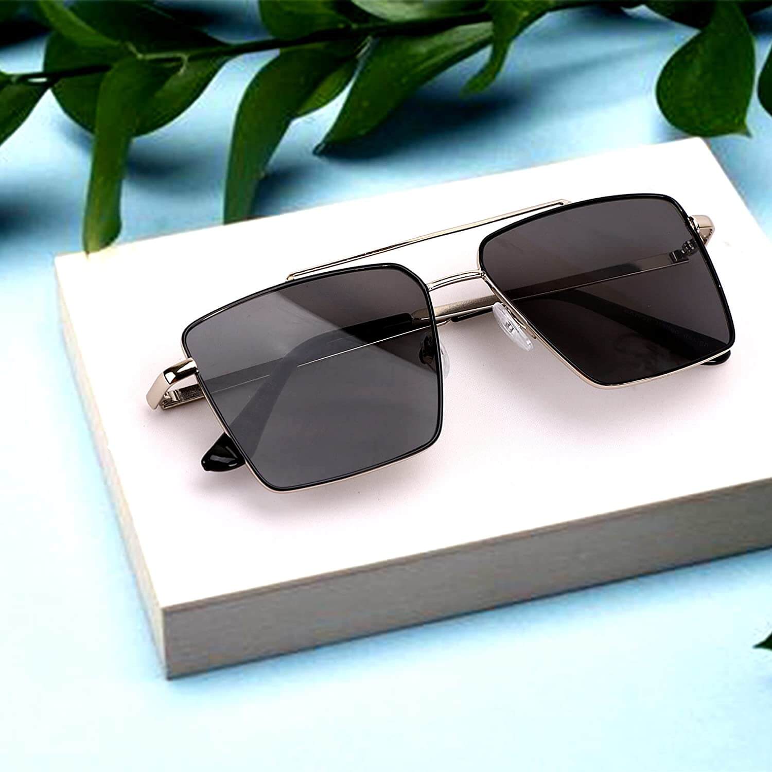Sheomy Unisex Combo offer pack of 3 shades glasses White Black