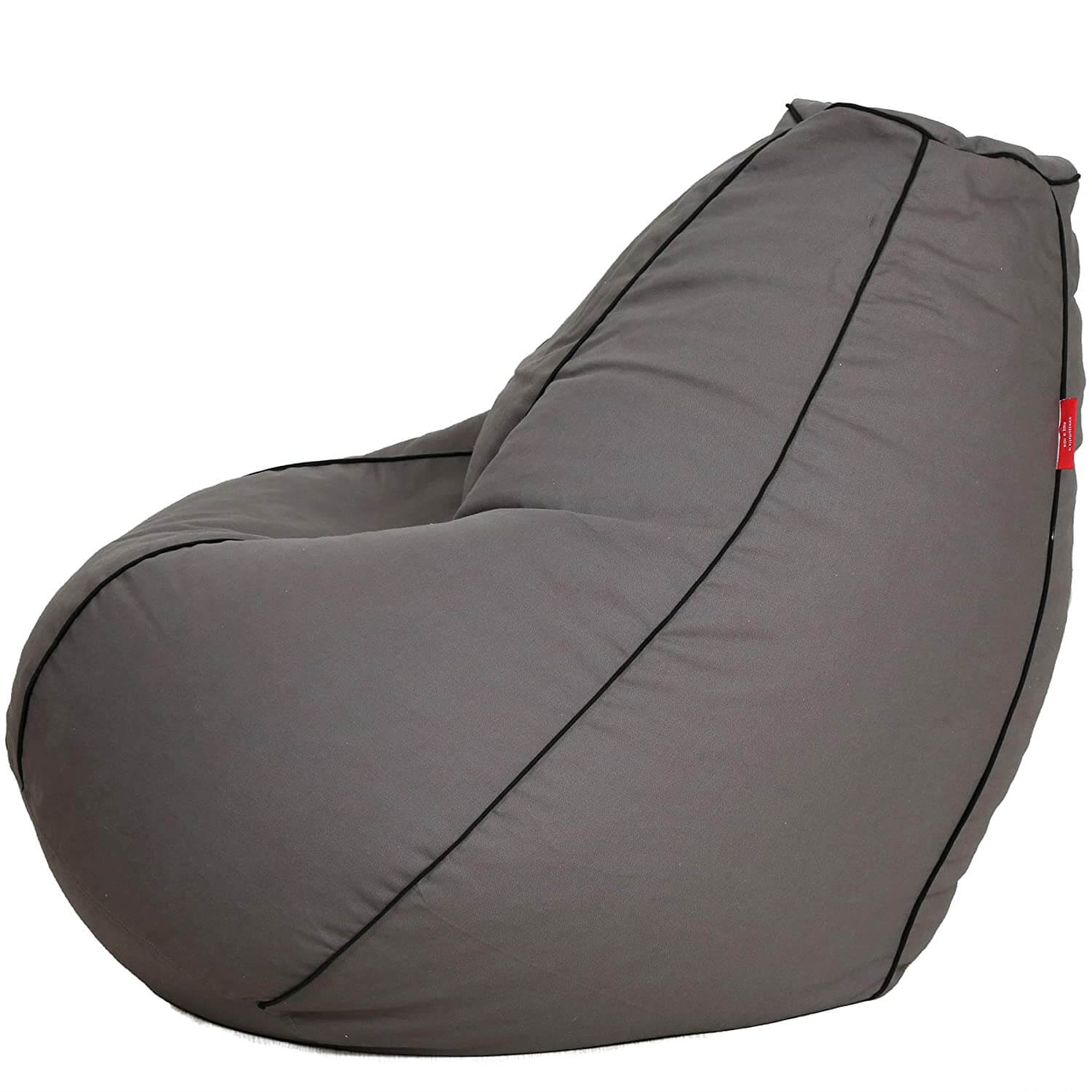 Buy Classic XXL Leatherette Bean Bag with Beans in Jet Black Colour at 35%  OFF by Sattva