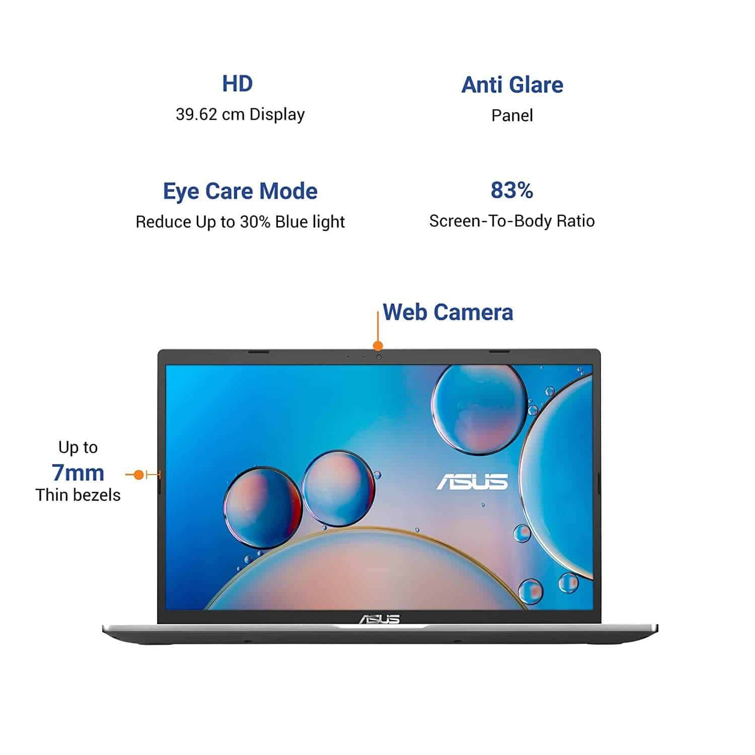 ASUS VivoBook 15 (2021), 15.6-inch (39.62 cm) HD, Dual Core Intel