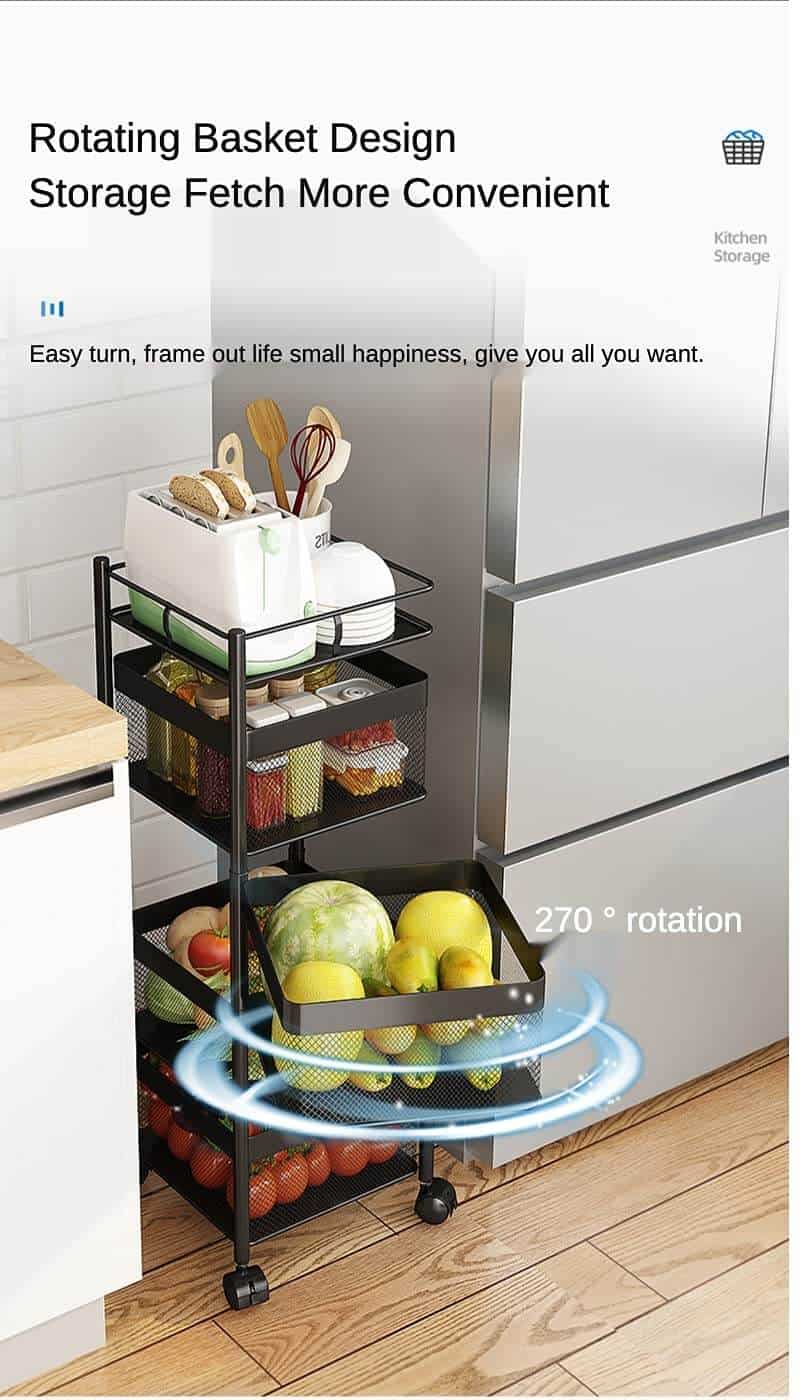 1pc Small Cart Storage Rack, Multilayer Kitchen/bedroom/bathroom Storage  Organizer For Baby Food And Snacks, With Moving Wheels