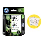 HP 680 Ink Cartridges Combo Pack (1 Black Cartridge + 1 tri-Color Cartridge)