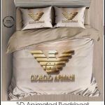 Premium Brand Armani5 D printing King Size 108×108 Inches