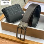 Mens Tommy Hilfiger Wallet with Belt Set Replica