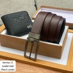 Mens Herms Wallet with Belt Combo Set Replica