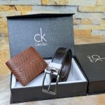 Mens Calvin Klin belt with Wallet Combo Set Replica
