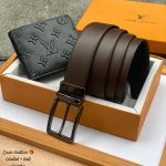 Mens Louis Vuitton Wallet with Belt Combo Replica