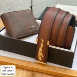 Mens Jaguar Wallet with Belt Combo Set Replica