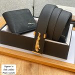 Mens Jaguar Wallet with Belt Combo Set Replica