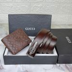 Mens Gucci Wallet with Belt Set Combo Replica