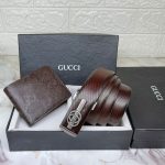 Mens Gucci Wallet with Belt Set Combo Replica