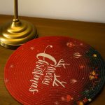 Jute Round Printed Mat  Eco Friendly Living Room Bedroom Dining & Home D?cor