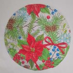 Jute Round Printed Mat  Eco Friendly Living Room Bedroom Dining & Home D?cor