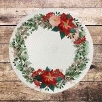 Jute Round Printed Mat  Eco Friendly Living Room Bedroom Dining & Home D?cor