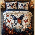 Faux Quilting Effects Digital Prints Super King Size 7D Multicolor 11 110x132