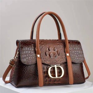 Luxury Croc Texture Handbag for Women 9*12